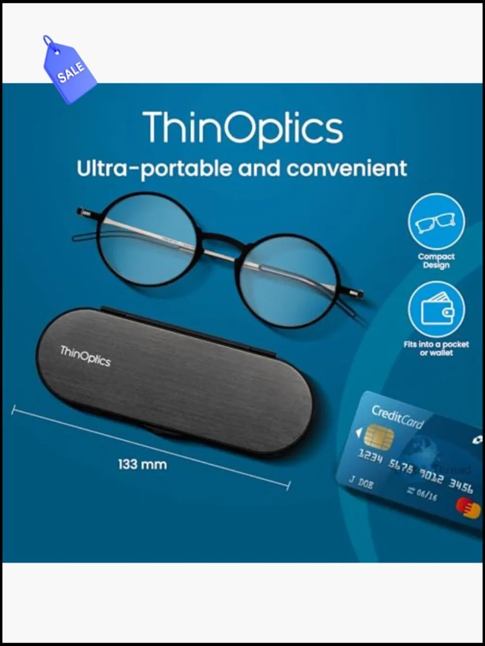 Ultra-Light Full Rim Reading Glasses with Metal Frame